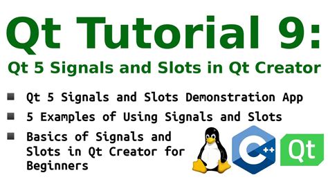 qt signals and slots tutorial